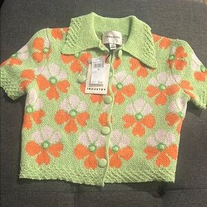 Industry Floral Knit Cardigan